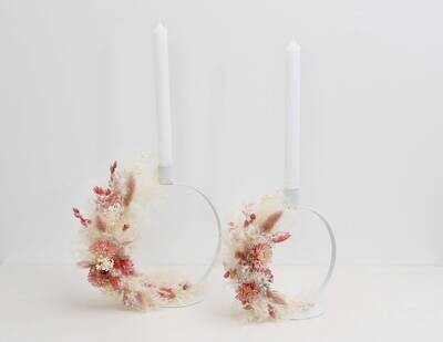 Kerzenständer - Serie "Rosé"