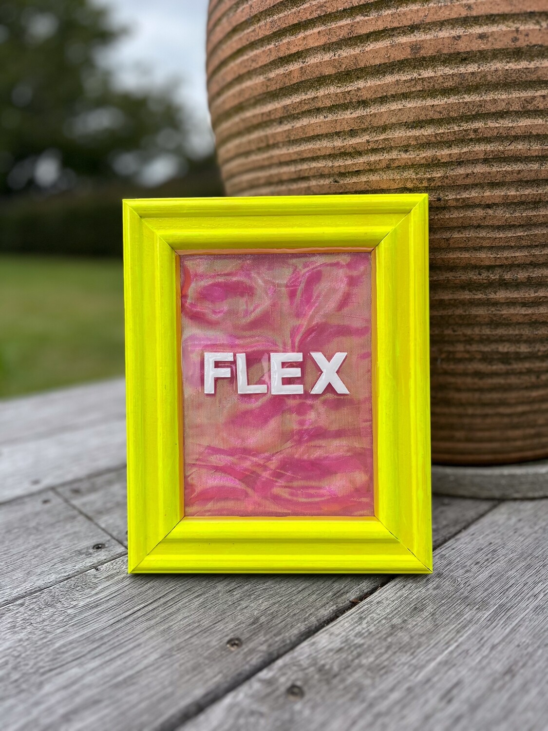 Framed Resin Artwork: Flex