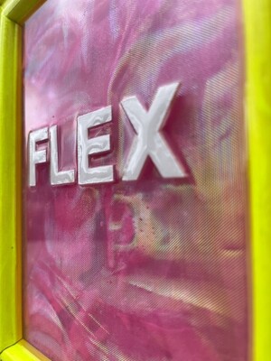 Framed Resin Artwork: Flex