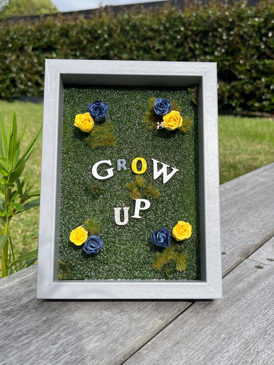 Framed Resin Artwork: Grow Up