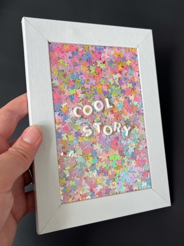 Framed Resin Artwork: Cool Story
