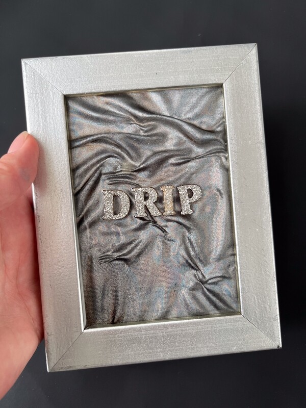 Framed Resin Artwork: Drip
