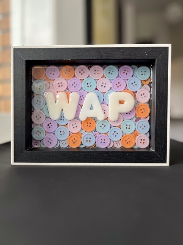 Framed Resin Artwork: WAP