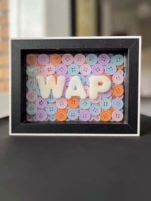 Framed Resin Artwork: WAP