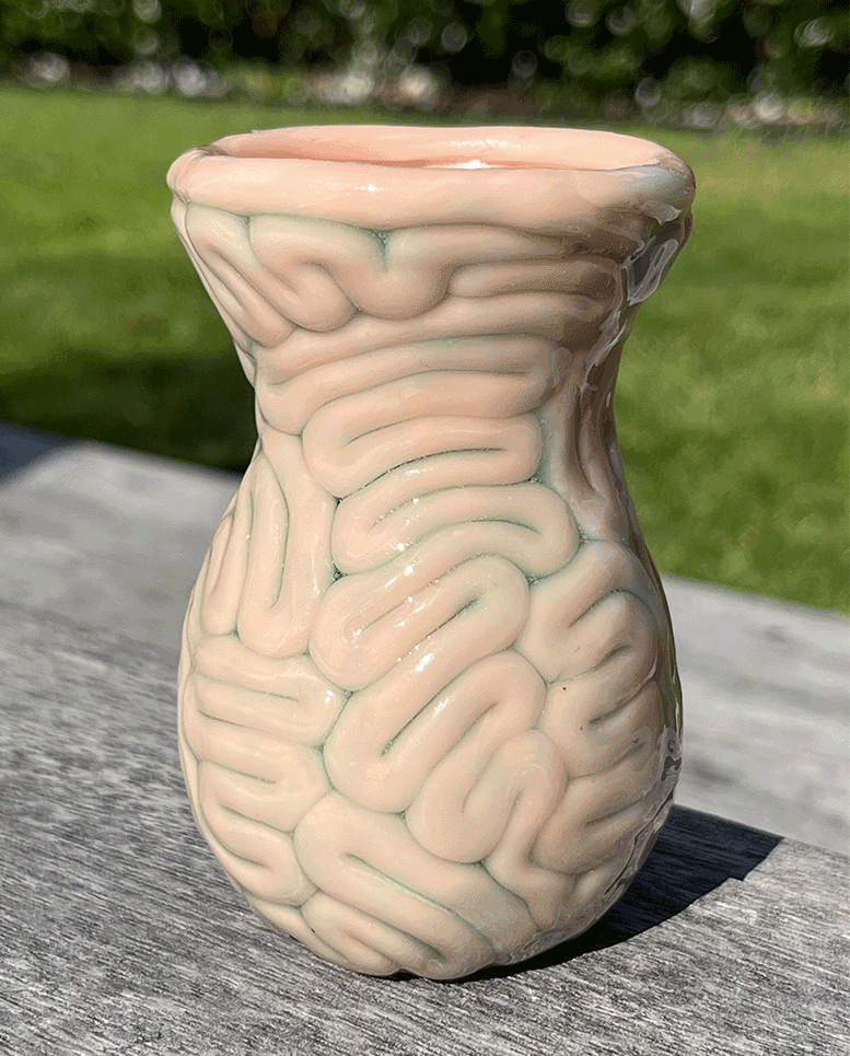 Upcycled Brain Vase