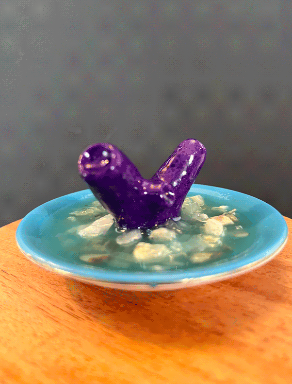 Upcycled Small Coral Ring Holder