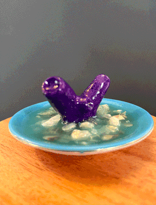 Upcycled Small Coral Ring Holder