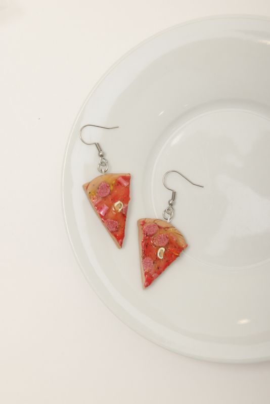 Pizza Earrings