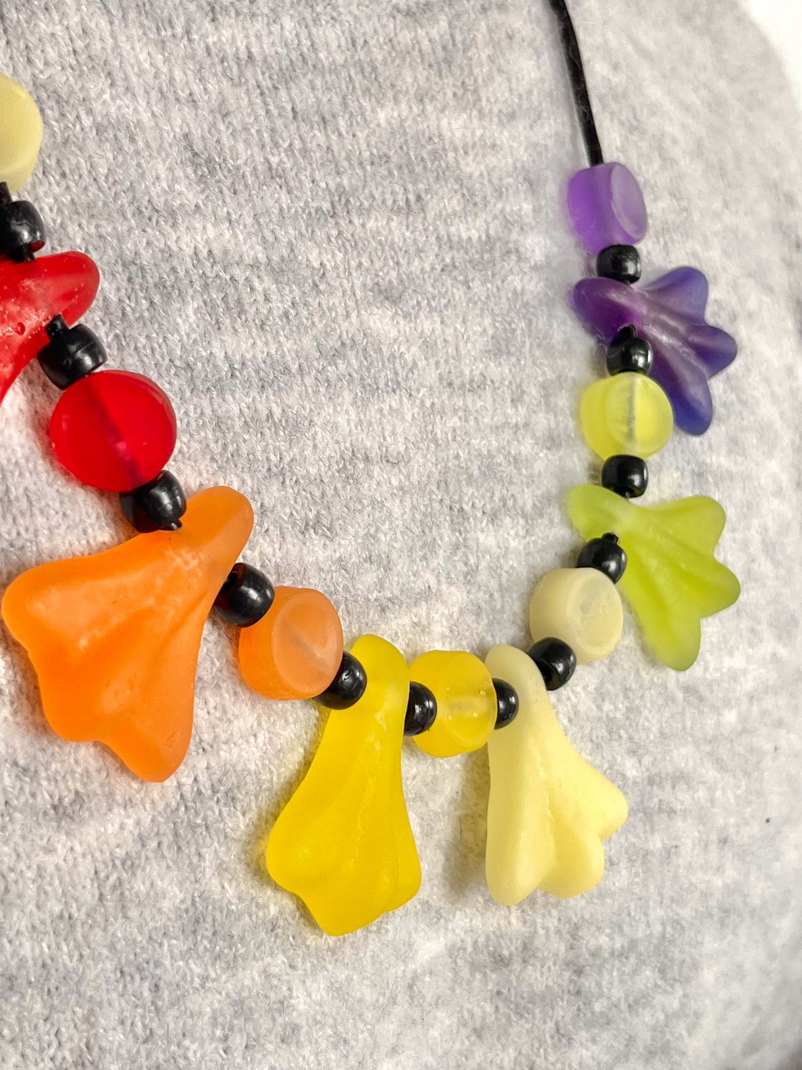 Jet Plane Lollie Rainbow Necklace
