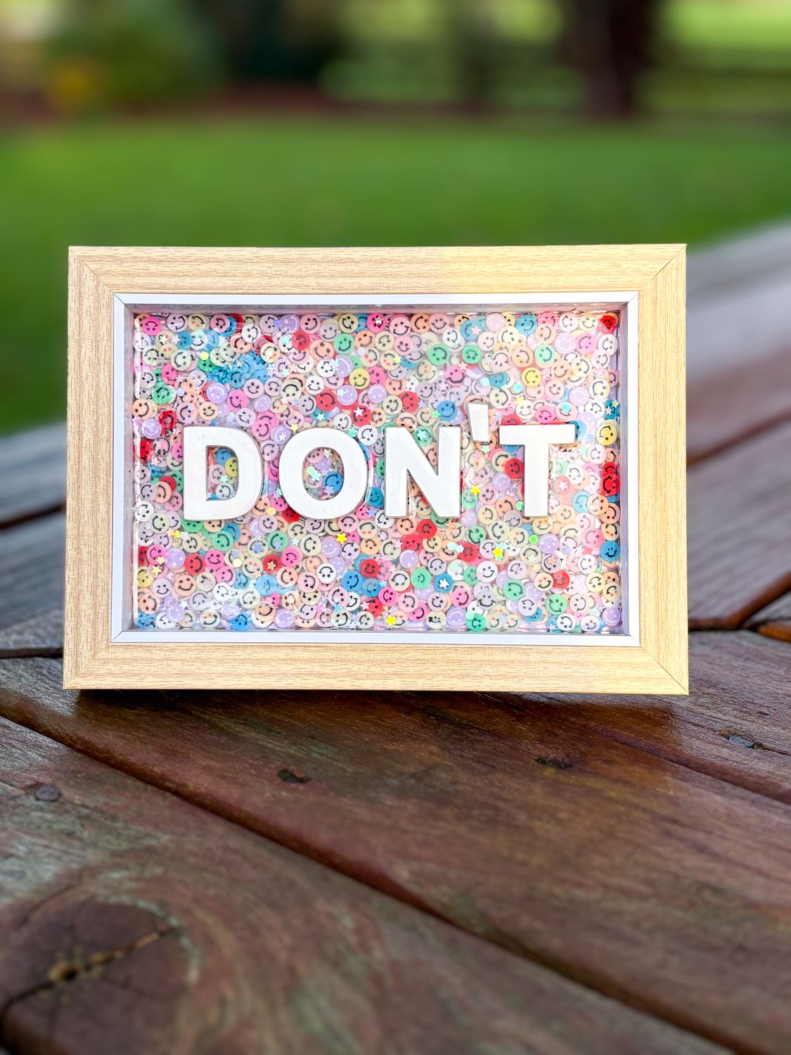 Framed Resin Artwork: Don&#39;t