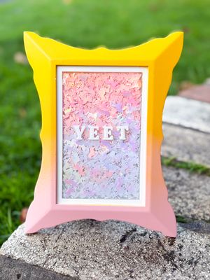 Framed Resin Artwork: YEET