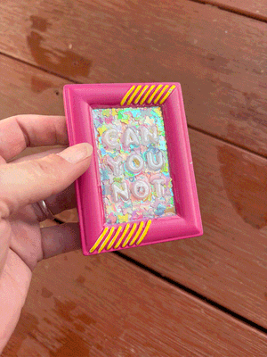 Framed Resin Artwork: Can You Not