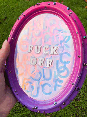 Framed Resin Artwork: F*ck Off Framed Resin Artwork: F*ck Off