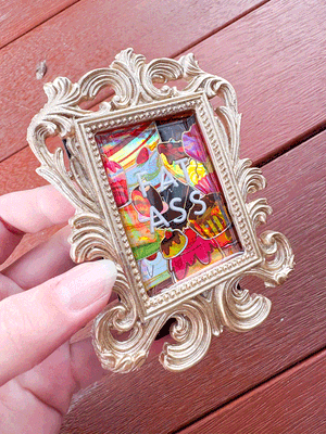 Framed Resin Artwork: Fat Ass Framed Resin Artwork: Fat Ass