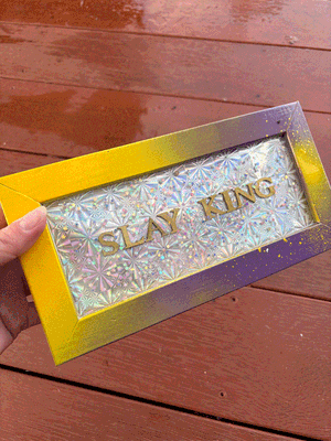 Framed Resin Artwork: Slay King 🫅👑