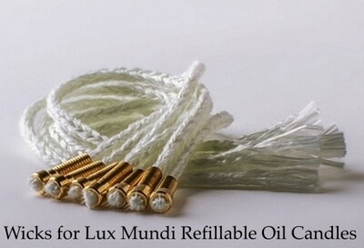 Wicks for Lux Mundi Oil Candles