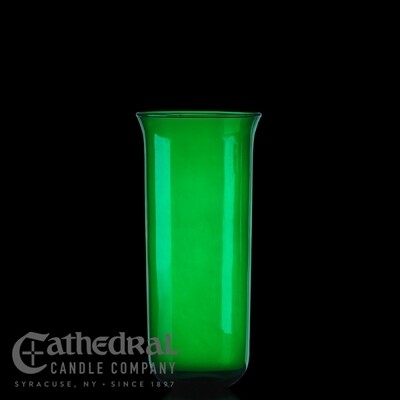 Green Glass Globe for 7-8 Day Sanctuary Candles