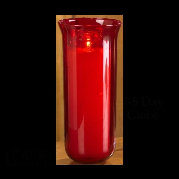 Red Globe for 6, 7, or 8 Day Candles