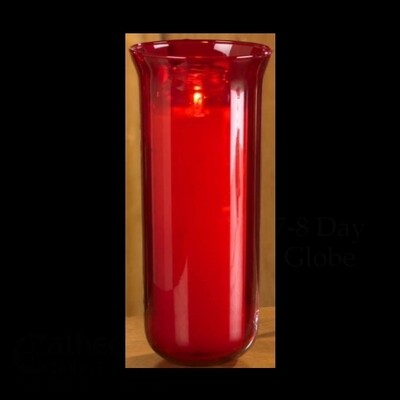 Red Globe for 7-8 Day Sanctuary Candles