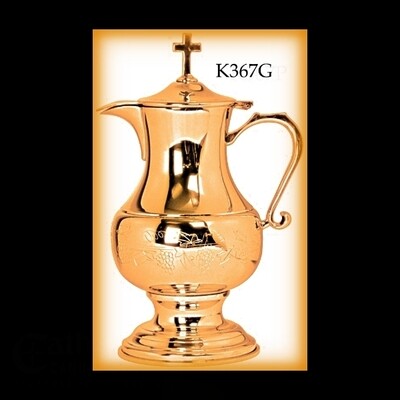 Gold Plated Pewter Flagon
