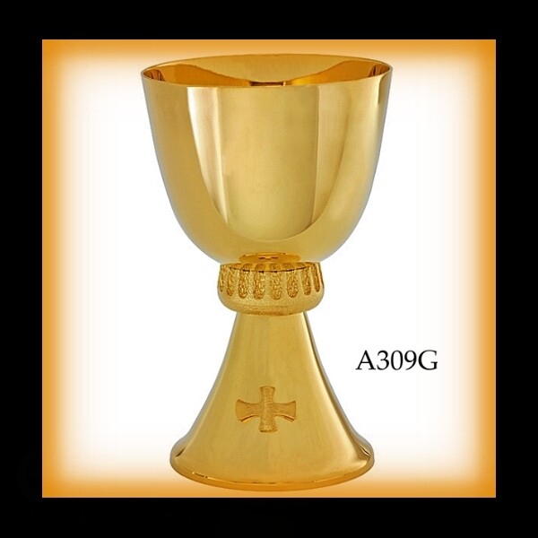 24k Gold Plate Chalice &amp; Paten