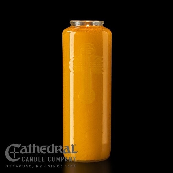 6-Day Candle in Glass (Amber) 12 per case