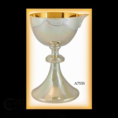 Silver Plate Chalice with Pouring Spout