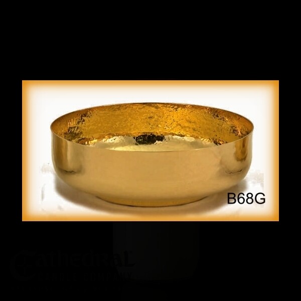 24kt Hammered Gold Plate Finish