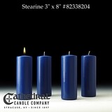 Select Stearine Wax .......... 3&quot; x 8&quot; .......... 4 Blue