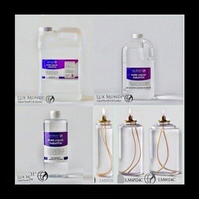 Oil (Liquid Paraffin) for Oil Candles. Replacement Wicks