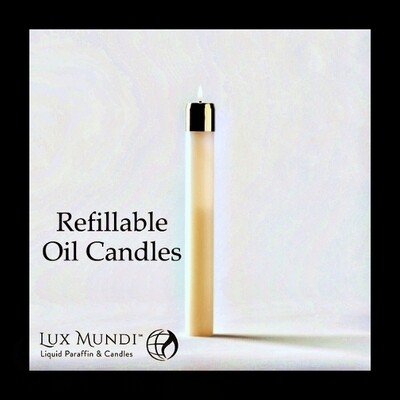Refillable Oil Candles by Lux Mundi
