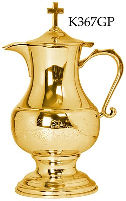 Gold Plated Pewter Flagon