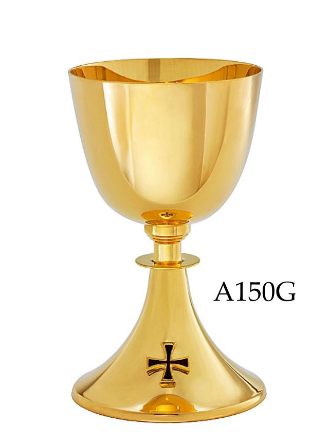 24k Gold Plate chalice &amp; Paten