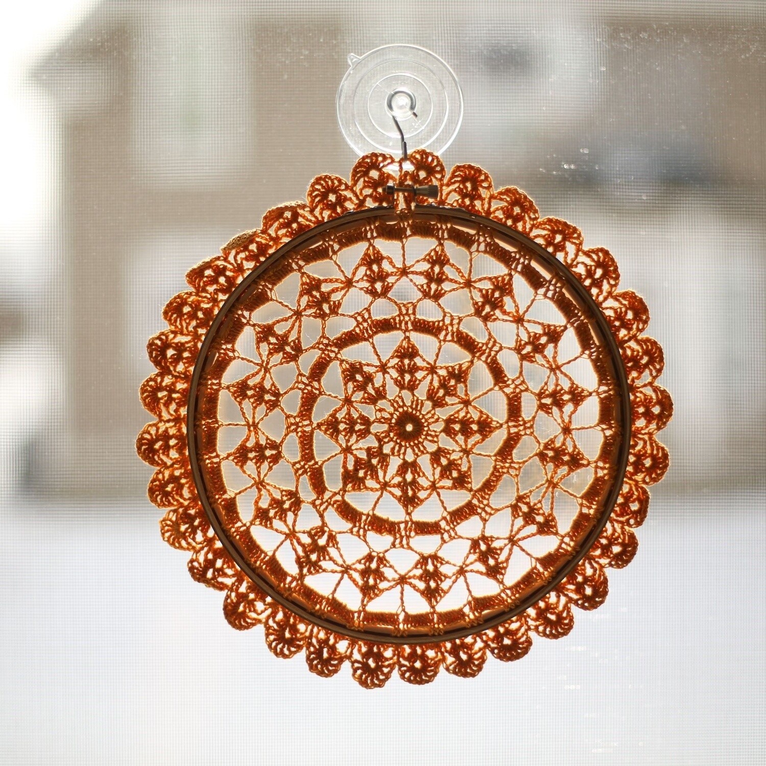Crochet Doily in Hoop
