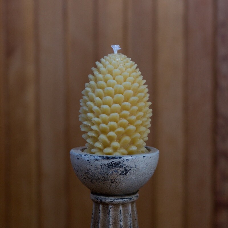 Pine cone design CandleChandelle en Cônes de pin