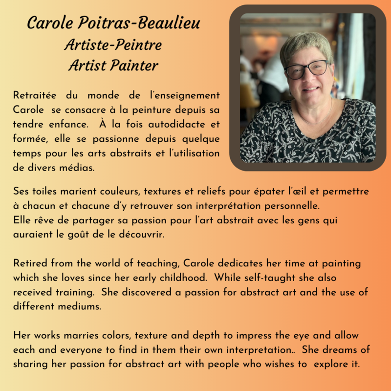 Artiste - Artist: Carole Poitras-Beaulieu