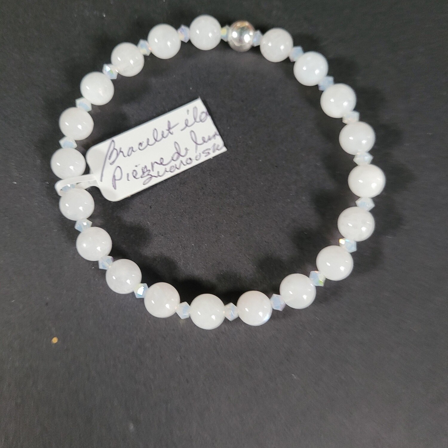 Bracelet Pierre de Lune blanche White moonstone bracelet
