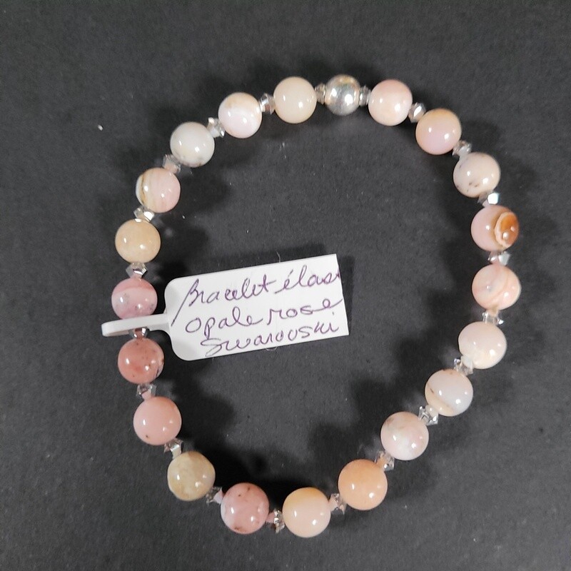 Bracelet Opale rose Pink opal bracelet
