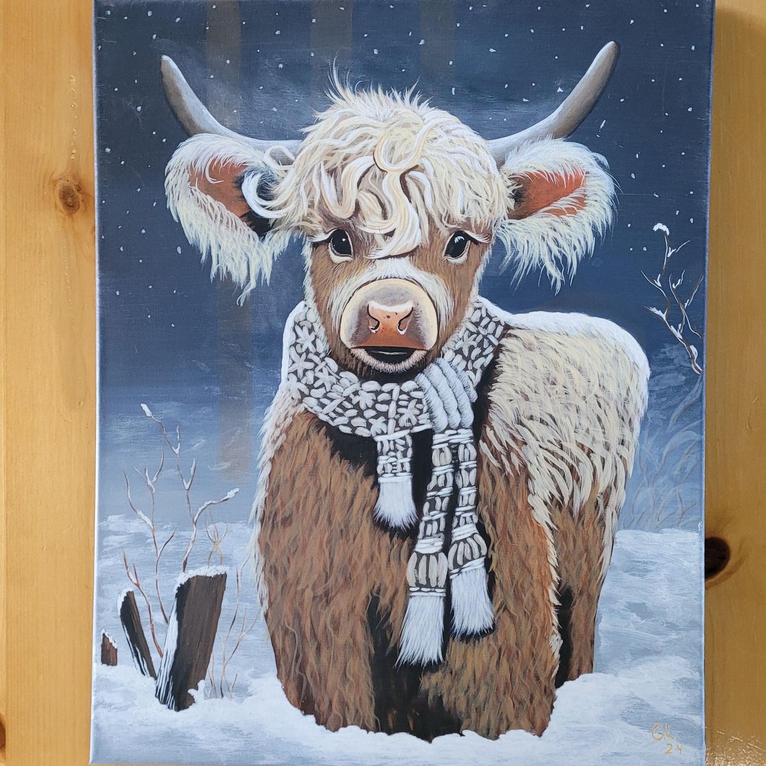Highlander baby cow