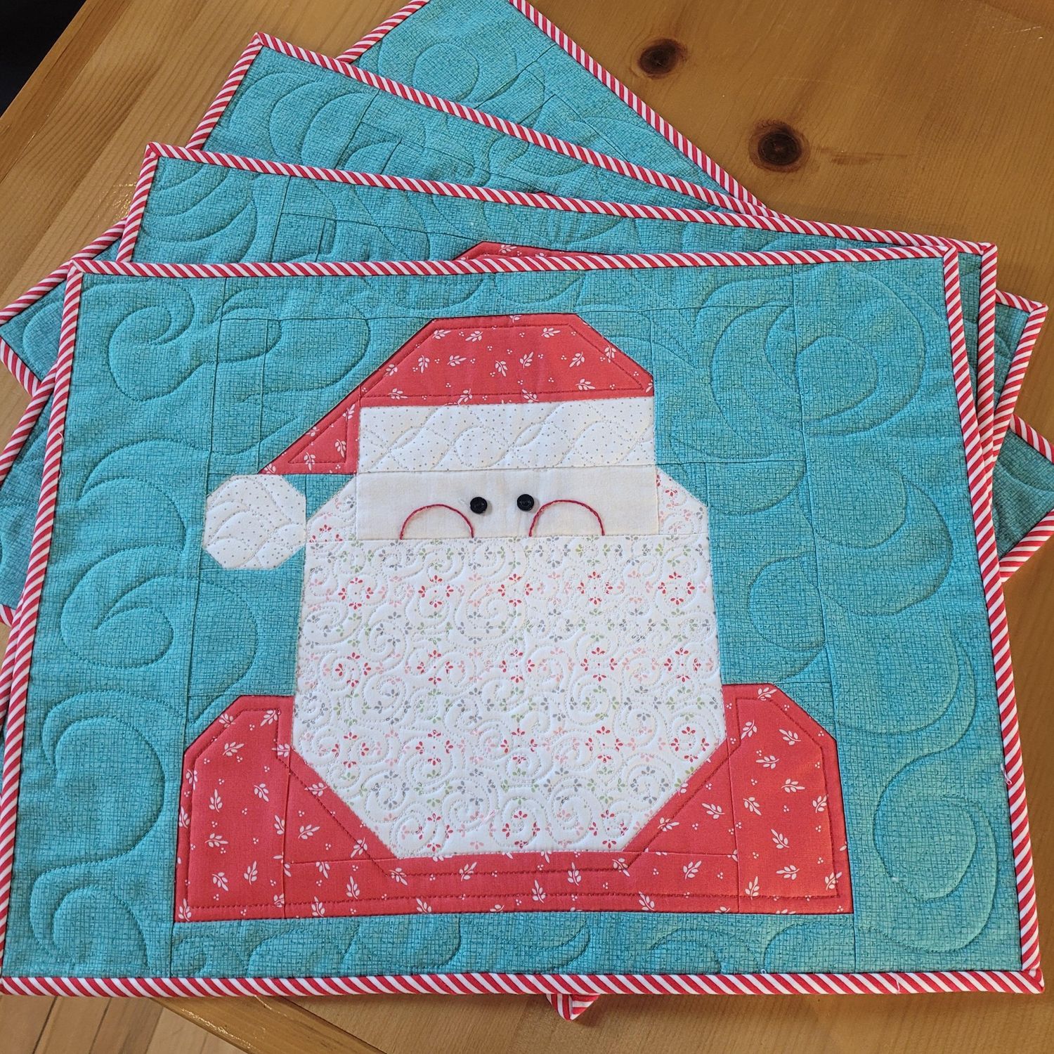 Quilted Santa Placemats