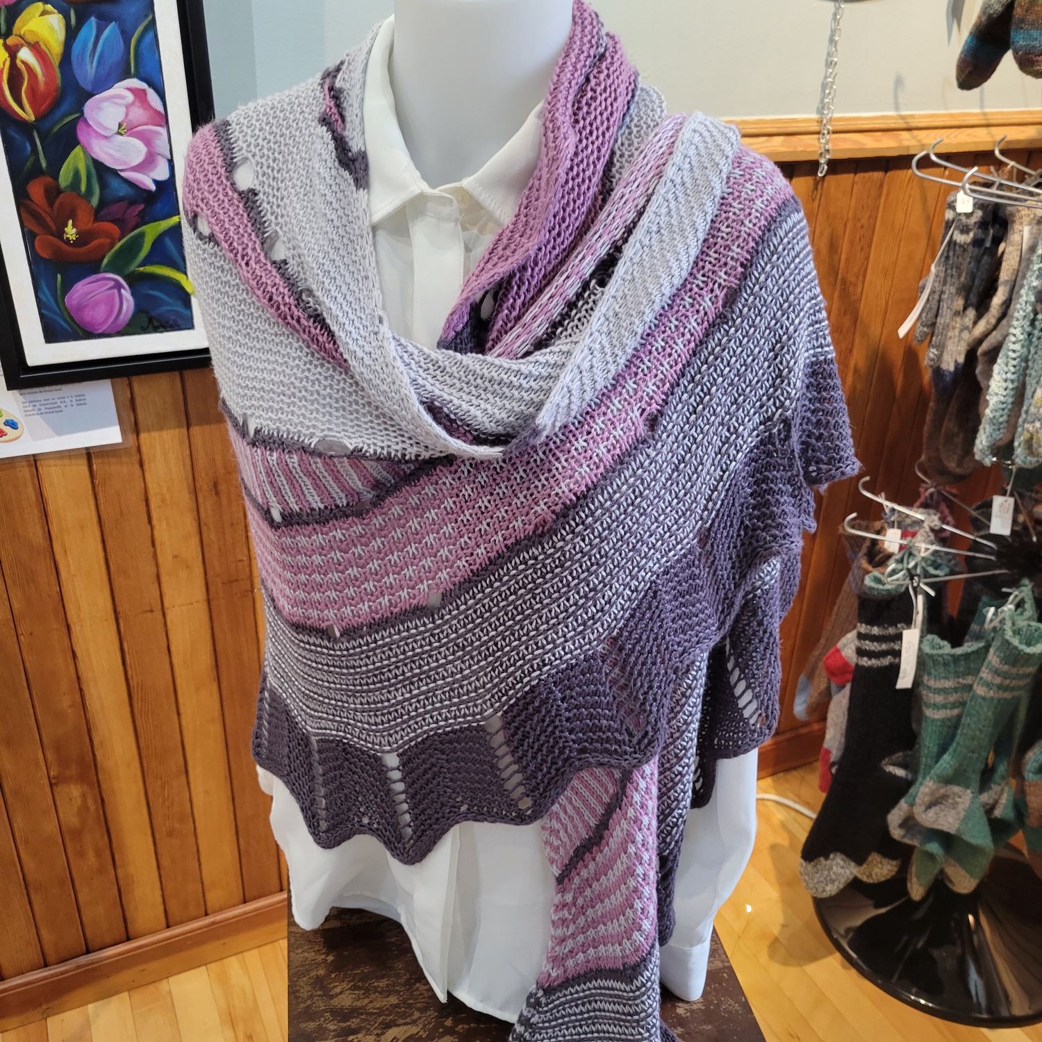Hand Knit Shawl