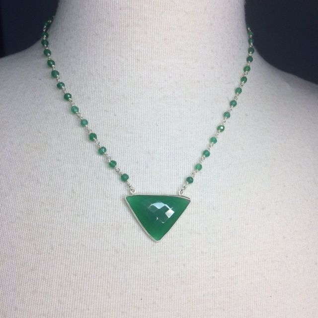 Collier Onyx Vert