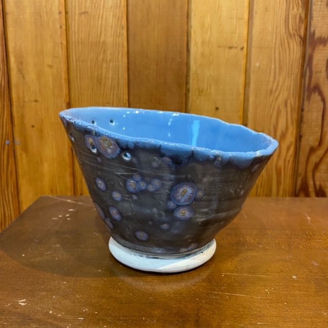 Speckled grey spice bowl