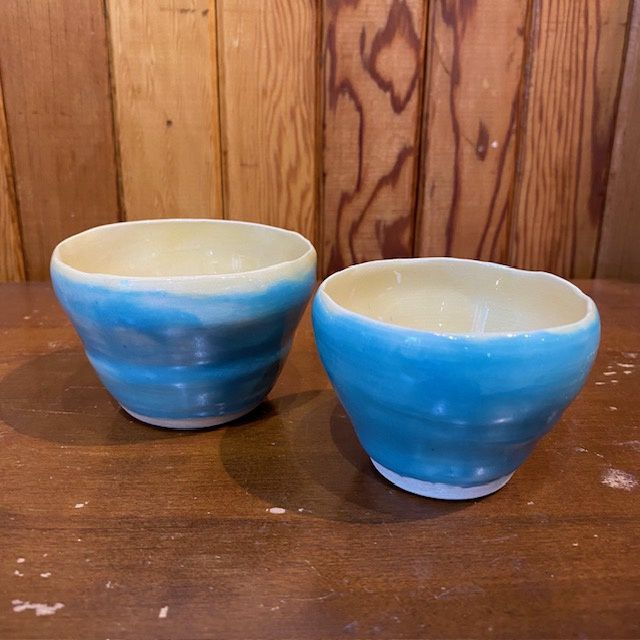 Small turquoise bowls (set of 2)