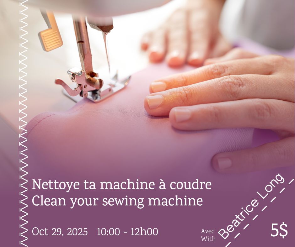 Sewing Machine Cleaning and Maintenance Workshop