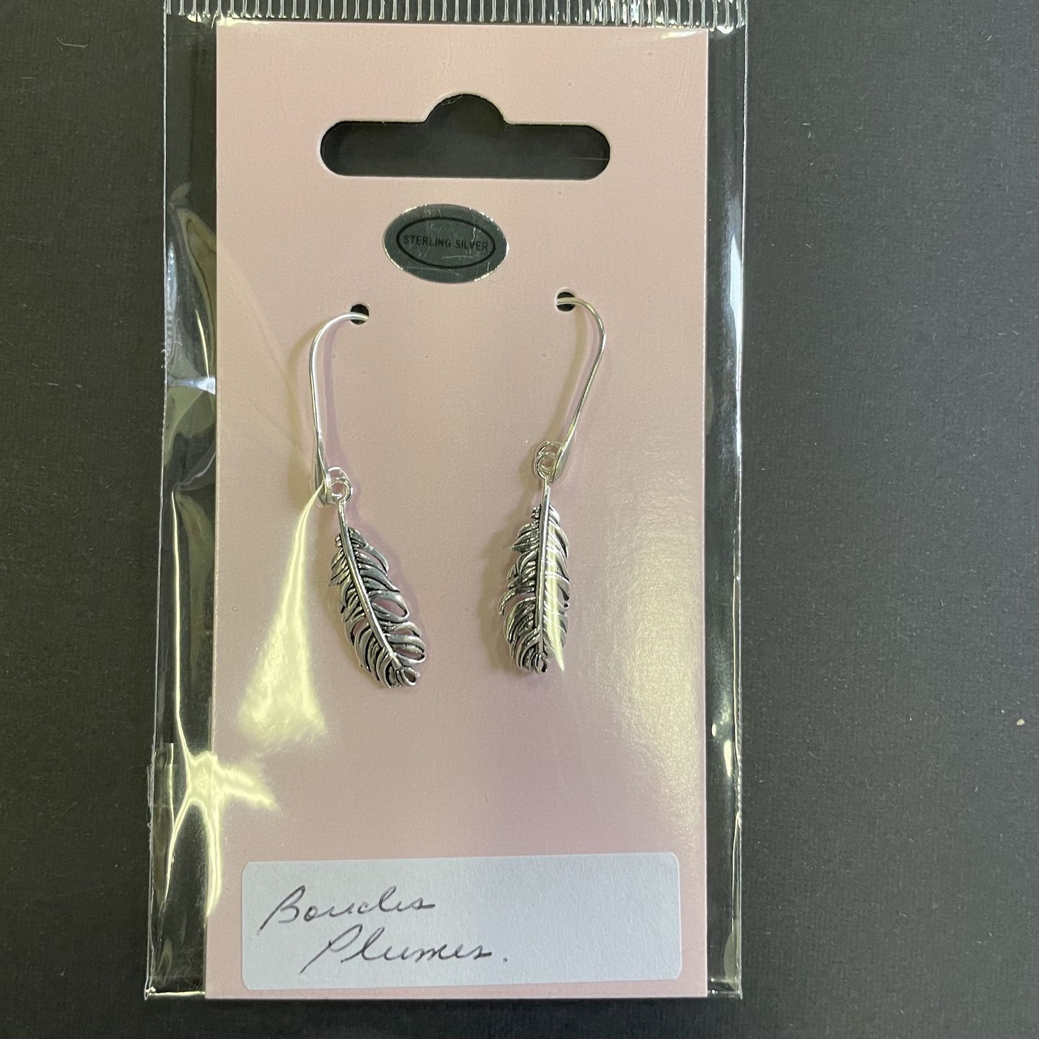 Feather earrings