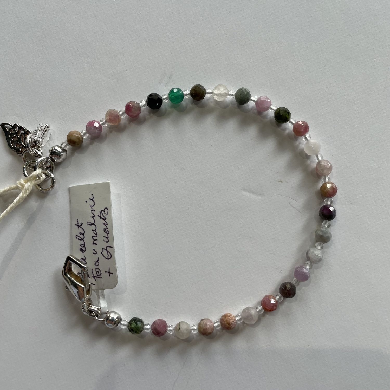 Tourmaline and Quartz bracelet