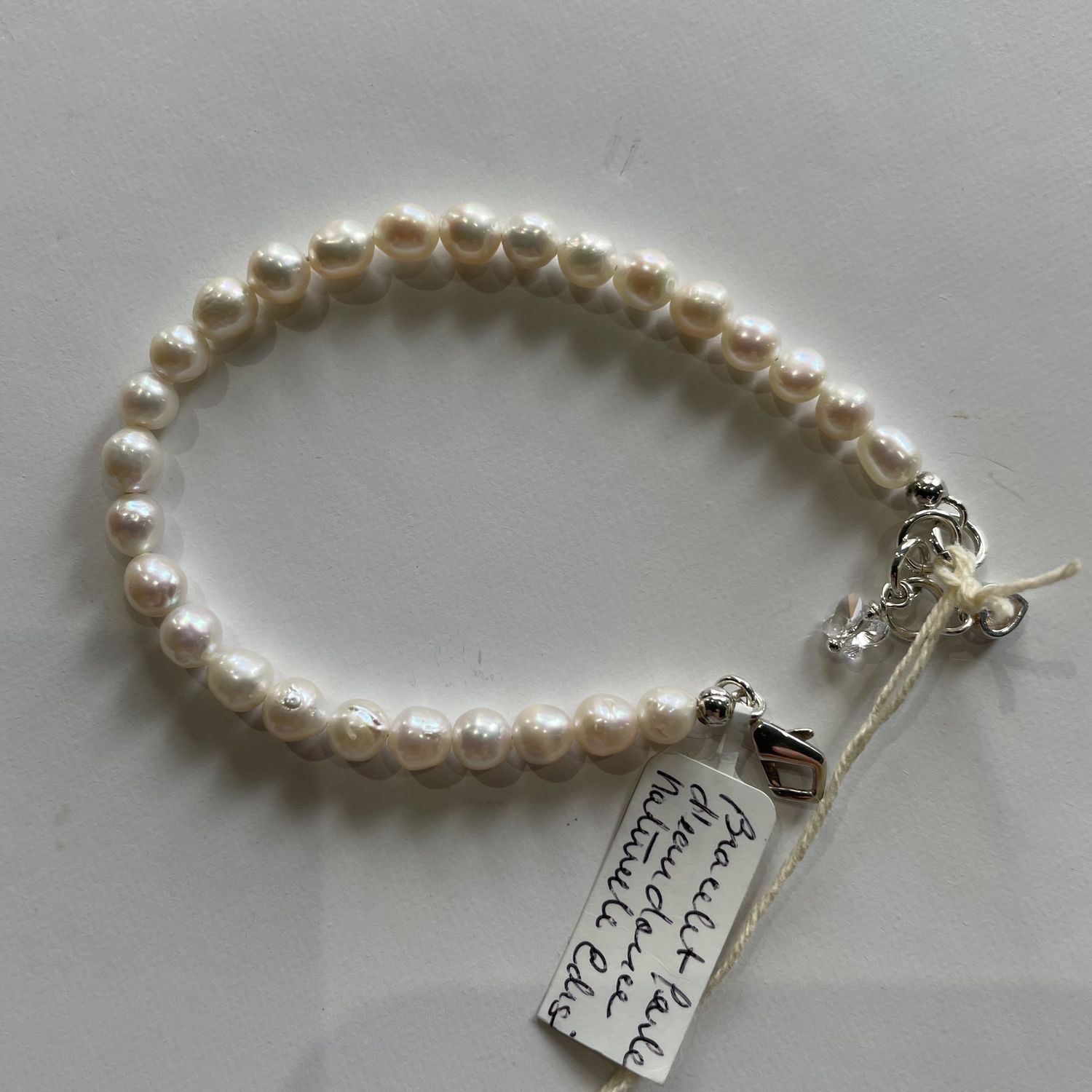 Adison brand natural freshwater pearl bracelet.