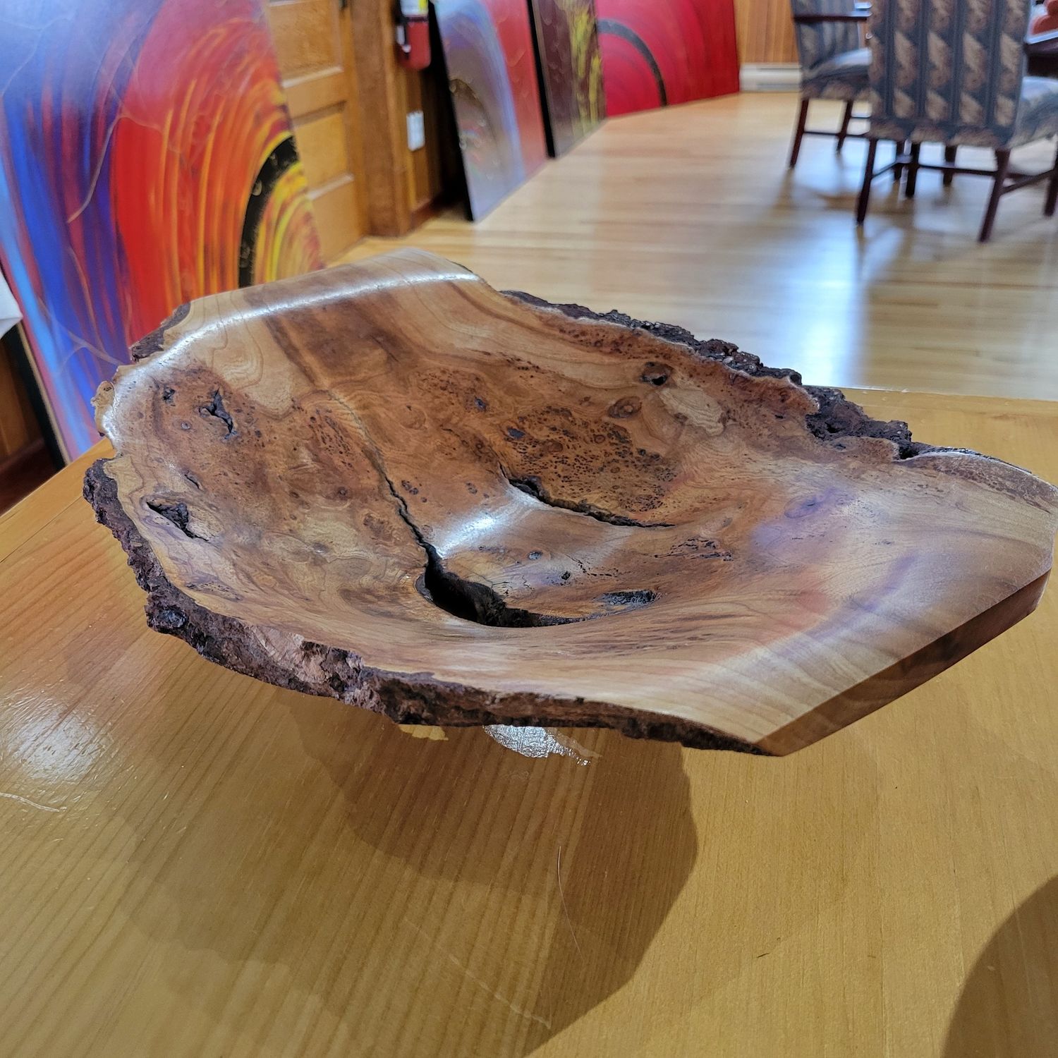 Black Cherry Burl Bowl