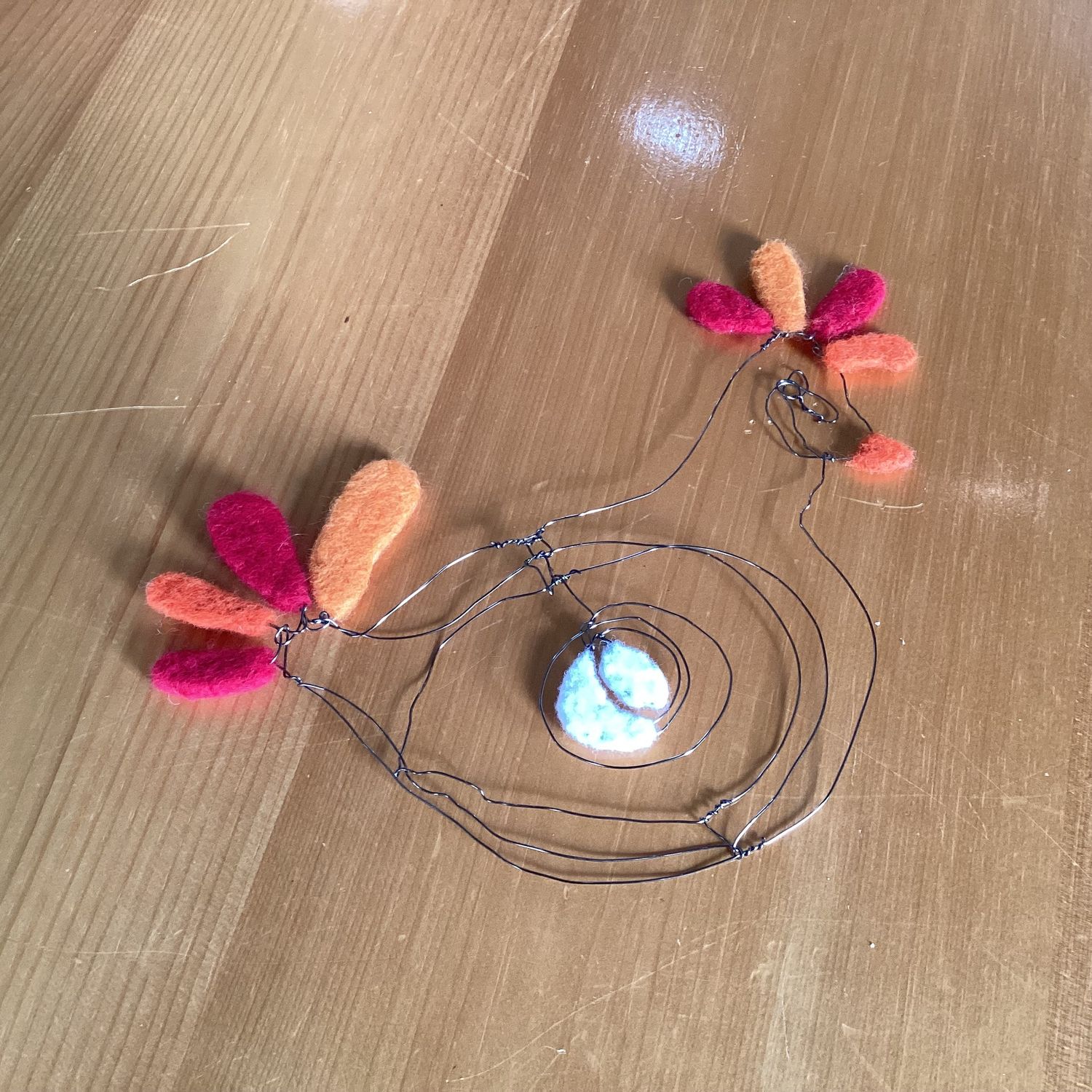 Felted Chicken &amp; Eggs